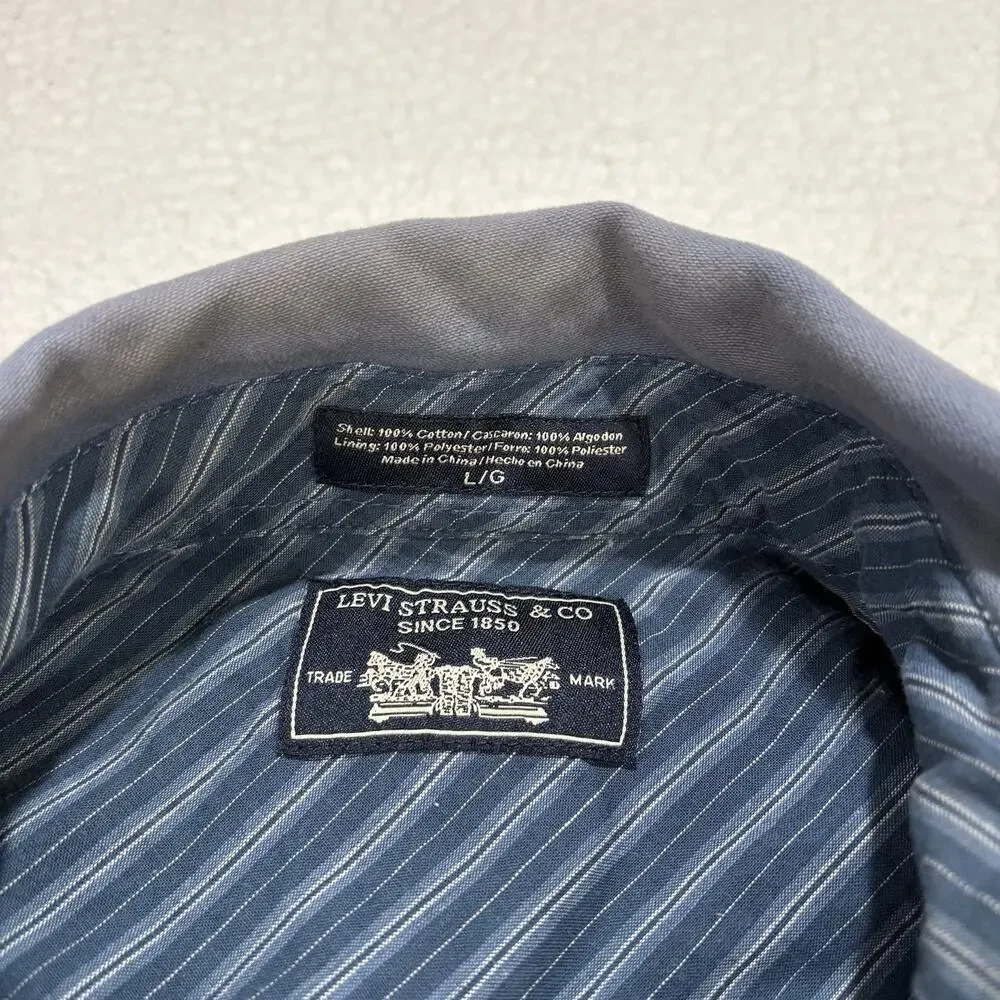 Vintage Levi Strauss Shirt Jacket Mens Large Shacket‎ Chamois Flannel Cotton